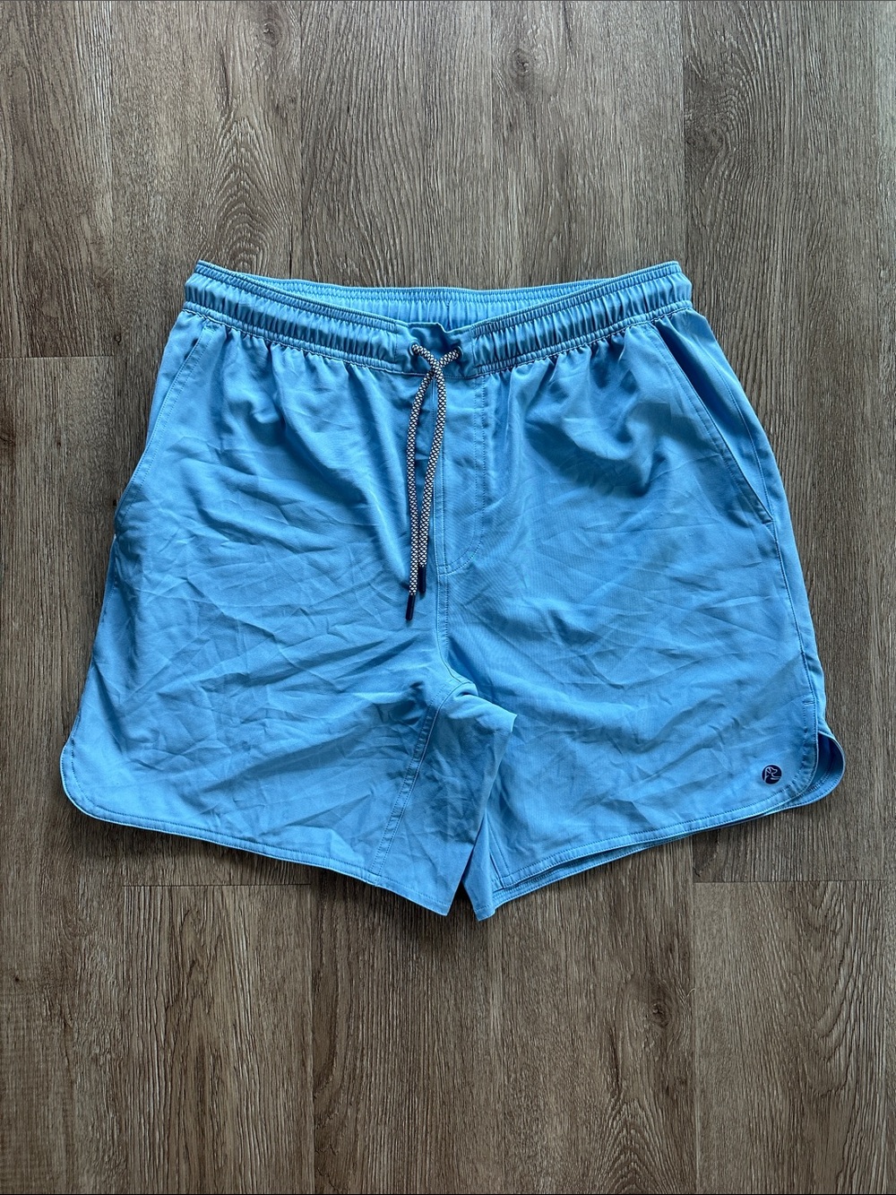 Rhoback Grit Gym 7" Short Light Blue Medium Lightweight Activewear